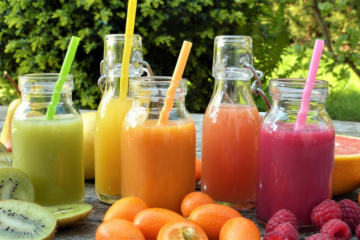 boissons sur une table